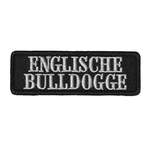 Wechselbarer Patch Aufnäher Klett Englische Bulldogge Wechselbarer Patch Aufnäher Klett Englische Bulldogge von Spaß Kostet