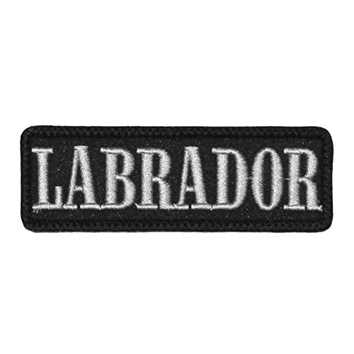Wechselbarer Patch Aufnäher Klett Labrador von Spaß Kostet
