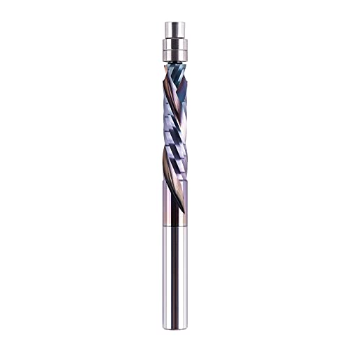SpeTool Kompressions-Fräser-Bit, 1/4-Zoll-Schaft, oben und unten, Vollhartmetall-Musterschablone, Fräser-Bit, 3,8 cm Schnittlänge mit unterem Lager für Holzbearbeitung SpeTool Kompressions-Fräser-Bit, 1/4-Zoll-Schaft, oben und unten, Vollhartmetall-Musterschablone, Fräser-Bit, 3,8 cm Schnittlänge mit unterem Lager für Holzbearbeitung von SpeTool