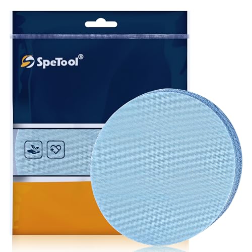 SpeTool 6-Zoll-Staubfreie Netzschleifscheibe, 12er-Pack (je 2 Stück mit Körnung 80/120/180/240/320/400),strapazierfähiges Netzdesign für Holz, Trockenbauwände, Metall und Epoxidharzoberflächen SpeTool 6-Zoll-Staubfreie Netzschleifscheibe, 12er-Pack (je 2 Stück mit Körnung 80/120/180/240/320/400),strapazierfähiges Netzdesign für Holz, Trockenbauwände, Metall und Epoxidharzoberflächen von SpeTool
