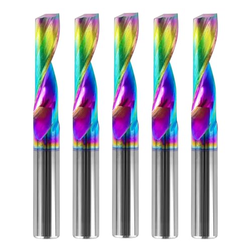 SpeTool 5 Stück Alu Fräser 6mm Schaft VHM Fräser Schaftfräser Fräser Aluminium 22mm Schnittlänge Einschneider Fräser mit DLC Beschichtung CNC Fräser Holz für Aluminium Acryl Messing SpeTool 5 Stück Alu Fräser 6mm Schaft VHM Fräser Schaftfräser Fräser Aluminium 22mm Schnittlänge Einschneider Fräser mit DLC Beschichtung CNC Fräser Holz für Aluminium Acryl Messing von SpeTool
