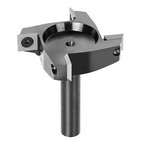 SpeTool CNC-Spoilboard-Oberflächenfräser, 6,4 cm, Schneiddurchmesser, Platte, Abflachung 1/2 Zoll Schaft, Hartmetall-Einsatz für Holzhobeln, Dado SpeTool CNC-Spoilboard-Oberflächenfräser, 6,4 cm, Schneiddurchmesser, Platte, Abflachung 1/2 Zoll Schaft, Hartmetall-Einsatz für Holzhobeln, Dado von SpeTool