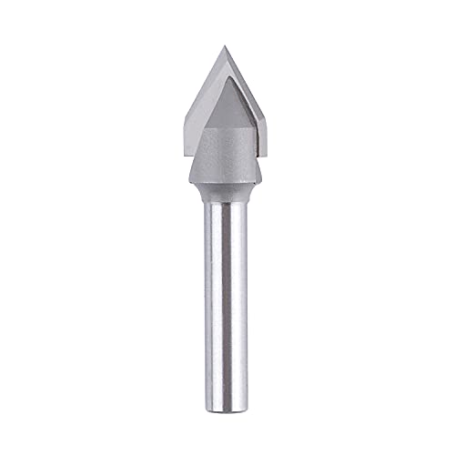 SpeTool Fasenfräser 6mm Schaft Gravierfräser 60 Grad 2 Flöten VHM Gravierstichel V Nutfräser 12mm Schneiddurchmesser CNC Fräser Schaftfräser Holzfräser für Oberfräse zum Adern Fasen V-Rillen SpeTool Fasenfräser 6mm Schaft Gravierfräser 60 Grad 2 Flöten VHM Gravierstichel V Nutfräser 12mm Schneiddurchmesser CNC Fräser Schaftfräser Holzfräser für Oberfräse zum Adern Fasen V-Rillen von SpeTool