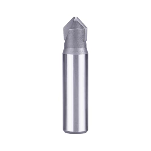 SpeTool V-Nut 90 Grad klappbar 12mm Schaft V Bit Doppelschneidiges Hartmetall-Klappmesser für Aluminium-Verbundplatten Fräser mit Hartmetallspitze von SpeTool