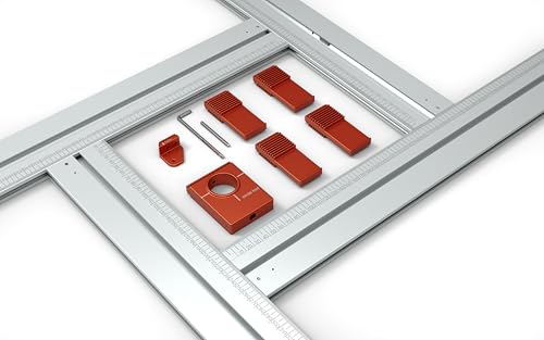 SpeTool Frässchablone für Saftrille, 2-in-1 verstellbare Fräshilfe für Schneidebretter und Kreise, mit metrischer/imperialer Skala, Kreisschneider für Holzarbeiten, Aluminium SpeTool Frässchablone für Saftrille, 2-in-1 verstellbare Fräshilfe für Schneidebretter und Kreise, mit metrischer/imperialer Skala, Kreisschneider für Holzarbeiten, Aluminium von SpeTool