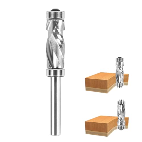 SpeTool Spiral Bündigfräser 8mm Schaft Langer Up&Down Kompressions Cut Fräser für Oberfräse 12mm Schnittdurchmesser 32mm Schnittlänge VHM zum Holzbearbeitung Zurechtschneiden SpeTool Spiral Bündigfräser 8mm Schaft Langer Up&Down Kompressions Cut Fräser für Oberfräse 12mm Schnittdurchmesser 32mm Schnittlänge VHM zum Holzbearbeitung Zurechtschneiden von SpeTool