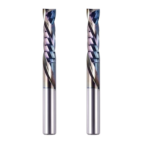 SpeTool Spiralnutfräser 8mm Schaft Kompression 32mm Schnittlänge (Mit TAC-Beschichtung, 2) von SpeTool