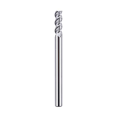 SpeTool VHM 3 Flöten Alufräser CNC Fräser mit 4 mm Schneiddurchmesser x 12 mm Schnittlänge, 4 mm Schaft Schaftfräser für Aluminium und Kunststoff von SpeTool