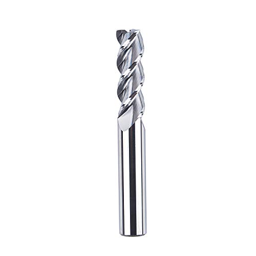 SpeTool VHM 3 Flöten Alufräser CNC Fräser mit 8 mm Schneiddurchmesser x 20 mm Schnittlänge, 8 mm Schaft Schaftfräser für Aluminium und Kunststoff von SpeTool