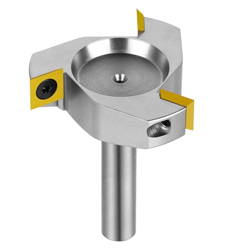SpeTool Vernickelt Planfräser 12mm Schaft 60mm Durchmesser Planfräser für Oberfräse Wendeplatten Flächenfräser Wendeplattenfräser 3 Flöten CNC Fräser für Holz mit ATS Beschichtung Abflachfräser SpeTool Vernickelt Planfräser 12mm Schaft 60mm Durchmesser Planfräser für Oberfräse Wendeplatten Flächenfräser Wendeplattenfräser 3 Flöten CNC Fräser für Holz mit ATS Beschichtung Abflachfräser von SpeTool