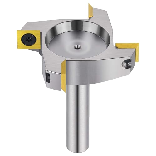 SpeTool Vernickelte CNC-Spoilboard-Oberfräsen-Bit, 1,27 cm Schaft, 6,4 cm Schnittdurchmesser, 4 Flügel beschichtete Hartmetall-Einsatzplatte, Flachfräser, Hobel-Bit, Holzbearbeitungswerkzeuge SpeTool Vernickelte CNC-Spoilboard-Oberfräsen-Bit, 1,27 cm Schaft, 6,4 cm Schnittdurchmesser, 4 Flügel beschichtete Hartmetall-Einsatzplatte, Flachfräser, Hobel-Bit, Holzbearbeitungswerkzeuge von SpeTool