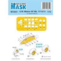 A.W. Meteor NF Mk.11/12/13 - Mask von Special Hobby