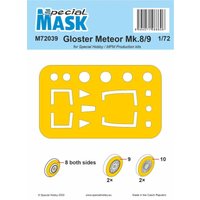 Gloster Meteor Mk.8/9 - Mask von Special Hobby