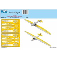 Grunau Baby IIB Mask Canopy, Fabric Flying / Control Surfaces Grunau Baby IIB Mask Canopy, Fabric Flying / Control Surfaces von Special Hobby