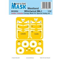 Westland Whirlwind Mk.I Inside/Outside MASK von Special Hobby