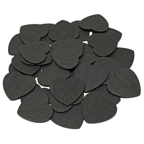 Herzen aus Holz, Shabby-Chic-Stil, 28 mm, Schwarz, 50 Stück Herzen aus Holz, Shabby-Chic-Stil, 28 mm, Schwarz, 50 Stück von Special Touches