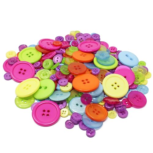 Special Touches Knöpfe aus Acryl und Harz, 100 g, für Kartengestaltung, Verzierungen (hell) von Special Touches