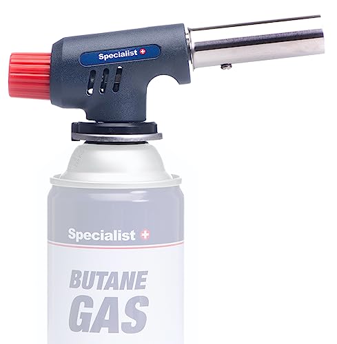 Specialist+ Basic Butan Gasbrenner - Flambierbrenner mit Zündautomatik Flammenregler - Brenntemperatur bis 1300°C - Leistung 1,3 kW - Geeignet als Lötbrenner, Küchenbrenner, Creme Brulee Brenner Specialist+ Basic Butan Gasbrenner - Flambierbrenner mit Zündautomatik Flammenregler - Brenntemperatur bis 1300°C - Leistung 1,3 kW - Geeignet als Lötbrenner, Küchenbrenner, Creme Brulee Brenner von Specialist+