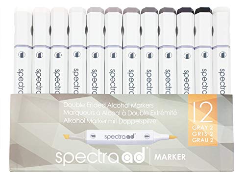 Spectra AD Marker Set of 12 - Gray Two (warm) von Spectra AD