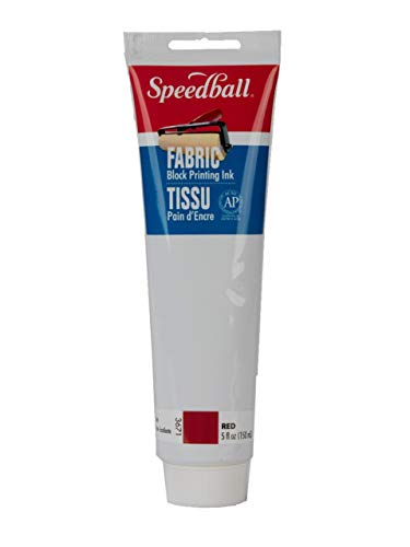 Fabric Block Printing Ink 5oz-Red von Speedball