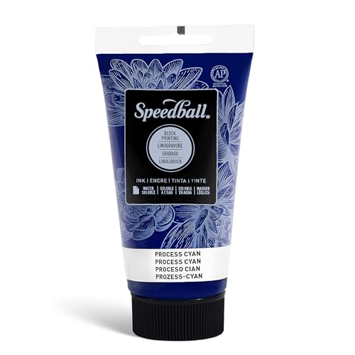 Speedball Block Printing Ink, Water-Based, 2.5 oz, Process Cyan Speedball Block Printing Ink, Water-Based, 2.5 oz, Process Cyan von Speedball