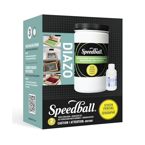 Speedball Diazo Fotoemulsions- und Sensibilisator-Set, enthält 740 ml Emulsion und 57 ml Sensibilisator von Speedball