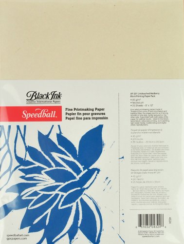 Unbekannt Speedball Fine Printmaking Papier, 22,9 x 30,5 cm, 25 kg, weiß, 25 Unbekannt Speedball Fine Printmaking Papier, 22,9 x 30,5 cm, 25 kg, weiß, 25 von Speedball