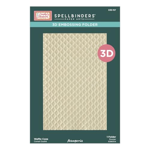 3D-Prägeschablone mit Waffelkegel aus der Candy Christmas Collection von Stamperia von Spellbinders