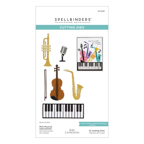Bibi Cameron Mini-Musikinstrumente geätzte Stanzformen aus der Musiknoten-Kollektion von Bibi Cameron Bibi Cameron Mini-Musikinstrumente geätzte Stanzformen aus der Musiknoten-Kollektion von Bibi Cameron von Spellbinders