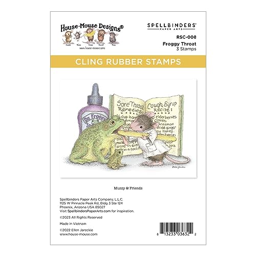 Spellbinders Froggy Throat Haftende Gummistempel aus der House-Mouse Everyday Collection von Spellbinders