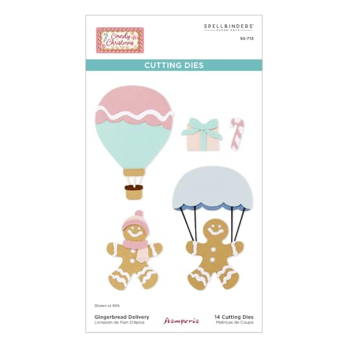 Lebkuchenlieferung geätzte Stanzformen aus der Candy Christmas Collection von Stamperia Lebkuchenlieferung geätzte Stanzformen aus der Candy Christmas Collection von Stamperia von Spellbinders