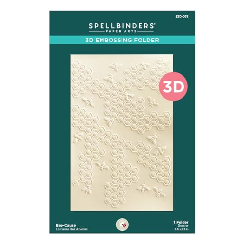 Spellbinders E3D-078 3D Embossing Folder, clear, One von Spellbinders