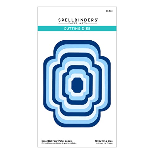 Spellbinders Essential Labels Stanzformen aus der Four Petal Collection, Metall, 1 Stück Spellbinders Essential Labels Stanzformen aus der Four Petal Collection, Metall, 1 Stück von Spellbinders