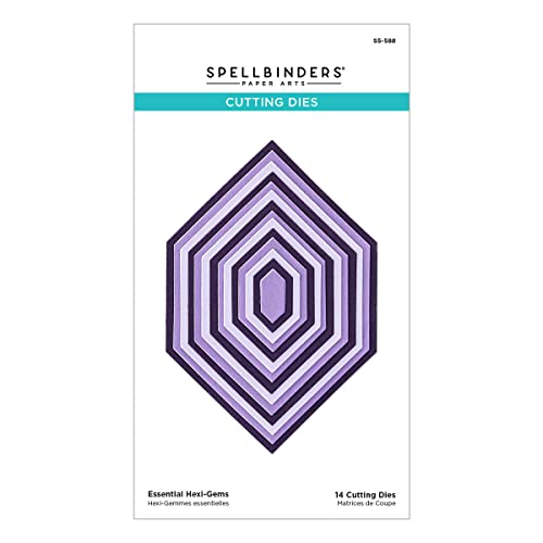 Spellbinders Essential Stanzformen aus der Hexi-Gems Kollektion, Metall, 1 Stück von Spellbinders