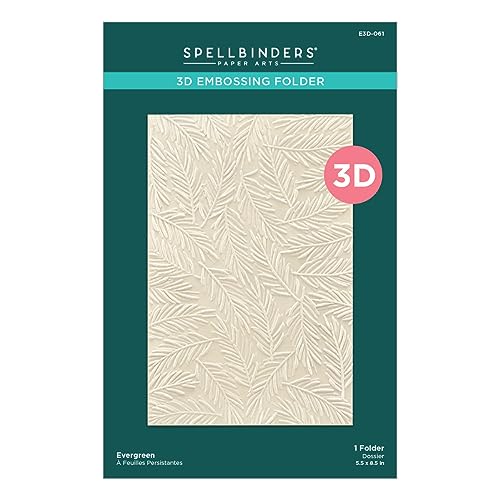 Spellbinders Evergreen 3D-Prägeschablone aus der Sealed for Christmas Kollektion von Spellbinders