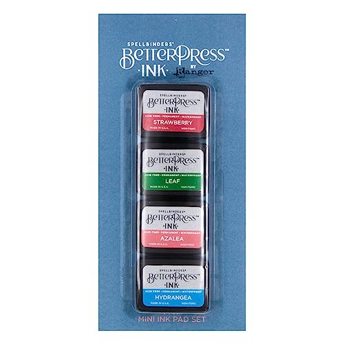 Spellbinders Flower Garden BetterPress Tinten-Mini-Set, 4 Stück von Spellbinders