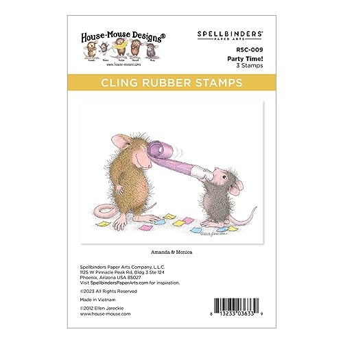 Spellbinders Party Time! Haftende Gummistempel aus der House-Mouse Everyday Kollektion von Spellbinders