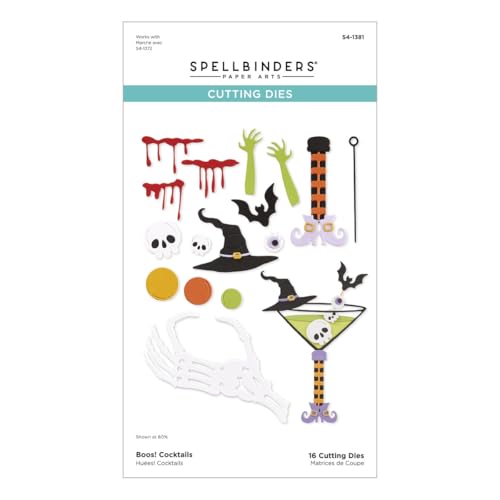 Spellbinders S4-1381 Geätzte Stanzformen von Happy Hour-Boos Cocktails, One size Spellbinders S4-1381 Geätzte Stanzformen von Happy Hour-Boos Cocktails, One size von Spellbinders