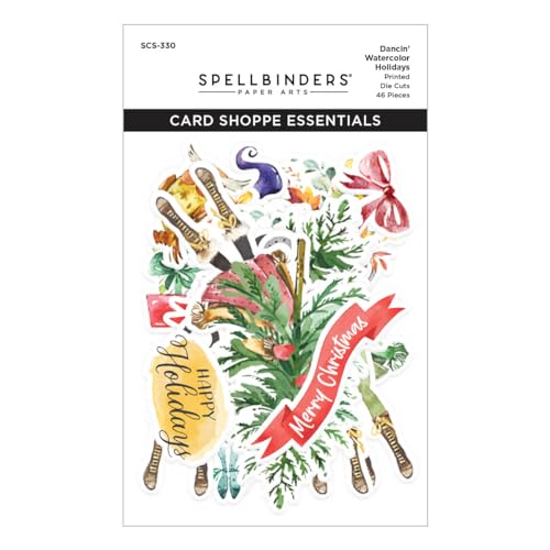 Spellbinders SCS-330 Dancin' Watercolor Holidays Stanzformen, Mehrfarbig Spellbinders SCS-330 Dancin' Watercolor Holidays Stanzformen, Mehrfarbig von Spellbinders