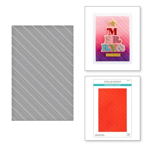Spellbinders SES-055 Peppermint Stripes Prägeschablone, Transparent, One size Spellbinders SES-055 Peppermint Stripes Prägeschablone, Transparent, One size von Spellbinders