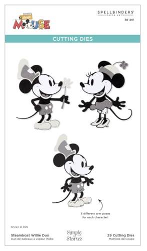 Spellbinders Steamboat Willie Duo geätzte Stanzformen aus der Say Cheese Classic Mouse Kollektion Spellbinders Steamboat Willie Duo geätzte Stanzformen aus der Say Cheese Classic Mouse Kollektion von Spellbinders