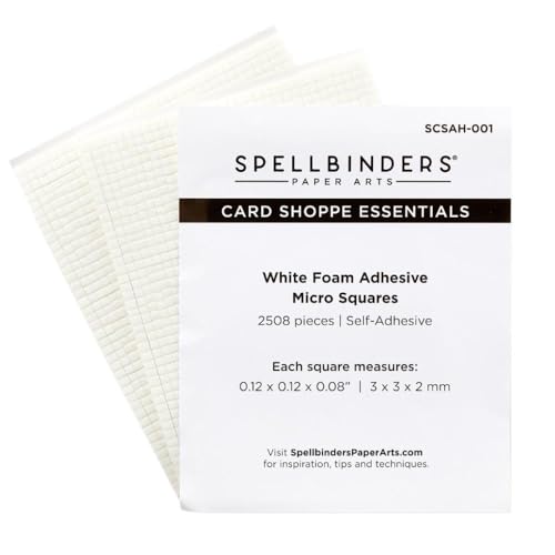 Spellbinders Weiße Schaumstoff-Kleberquadrate – Mikro von Spellbinders
