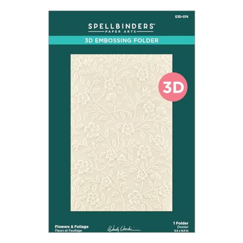 Spellbinders Wendy Vecchi, 3D-Prägeschablone mit Blumen und Blättern, aus der The Garden Collection Spellbinders Wendy Vecchi, 3D-Prägeschablone mit Blumen und Blättern, aus der The Garden Collection von Spellbinders