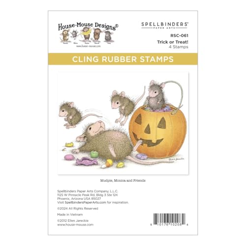 Trick or Treat! Haftgummi-Stempel-Set aus der House-Mouse Tree-mendous Weihnachtskollektion Trick or Treat! Haftgummi-Stempel-Set aus der House-Mouse Tree-mendous Weihnachtskollektion von Spellbinders