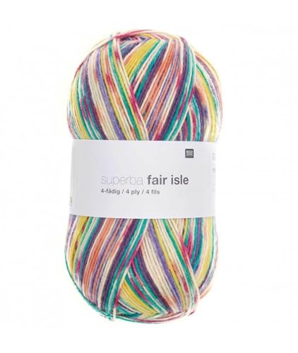 Rico Design Superba Fair Isle Sockenwolle 4-fädig 100 g Rico Design Superba Fair Isle Sockenwolle 4-fädig 100 g von Sperenza