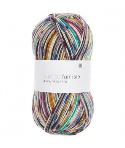 Rico Design Superba Fair Isle Sockenwolle, 4-fädig, 100 g Rico Design Superba Fair Isle Sockenwolle, 4-fädig, 100 g von sperenza