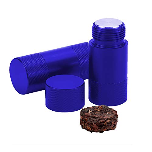Pollenpresse, Spespo Aluminium Kräutermühle, Kompressor, 6,1 x 2 cm, Lippenstift Design (blau) von Spespo
