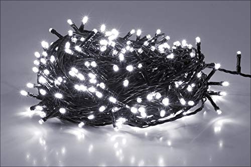 LED Lichterkette kalt weiß - 480 LED / 33 m - Weihnachts Deko Beleuchtung für den Innen- und Außenbereich LED Lichterkette kalt weiß - 480 LED / 33 m - Weihnachts Deko Beleuchtung für den Innen- und Außenbereich von Spetebo