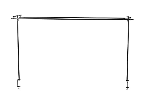 Spetebo Deko Tischgestell schwarz ausziehbar - 140-250 cm - Metall Dekostange mit Schraubklemmen - Tisch Dekoration Halter Stange Rahmen für Weihnachten Ostern Geburtstag Party Spetebo Deko Tischgestell schwarz ausziehbar - 140-250 cm - Metall Dekostange mit Schraubklemmen - Tisch Dekoration Halter Stange Rahmen für Weihnachten Ostern Geburtstag Party von Spetebo