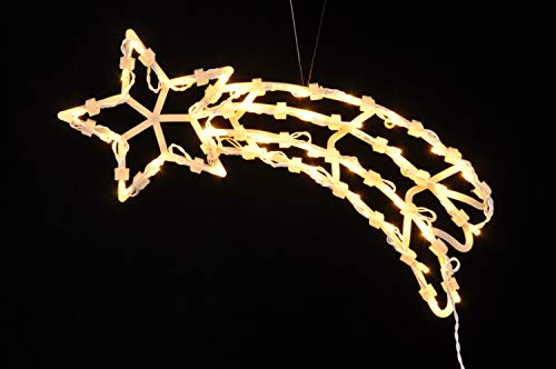 Spetebo LED Fenster Silhouette XXL in 49x22 cm - Sternschnuppe - klares, gemütliches Licht - Fensterbild mit Saugnapf und Batterie betrieben mit Dual Timer Spetebo LED Fenster Silhouette XXL in 49x22 cm - Sternschnuppe - klares, gemütliches Licht - Fensterbild mit Saugnapf und Batterie betrieben mit Dual Timer von Spetebo